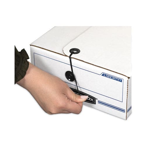 Bankers Box Liberty Check And Form Boxes 9.25 X 15 X 4.25 White/blue 12/carton - Office - Bankers Box®
