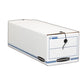 Bankers Box Liberty Check And Form Boxes 9 X 24.25 X 7.5 White/blue 12/carton - Office - Bankers Box®