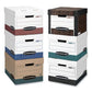 Bankers Box R-kive Heavy-duty Storage Boxes Letter/legal Files 12.75 X 16.5 X 10.38 White/green 12/carton - School Supplies - Bankers Box®