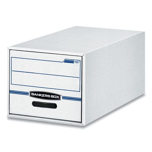 Bankers Box Stor/drawer Basic Space-savings Storage Drawers Legal Files 16.75 X 19.5 X 11.5 White/blue 6/carton - School Supplies - Bankers