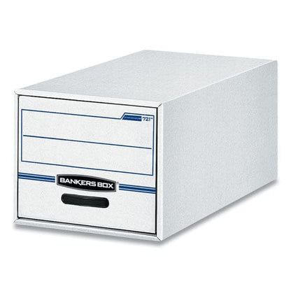 Bankers Box Stor/drawer Basic Space-savings Storage Drawers Legal Files 16.75 X 19.5 X 11.5 White/blue 6/carton - School Supplies - Bankers