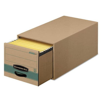 Bankers Box Stor/drawer Steel Plus Extra Space-savings Storage Drawers Letter Files 14 X 25.5 X 11.5 Kraft/green 6/carton - School Supplies