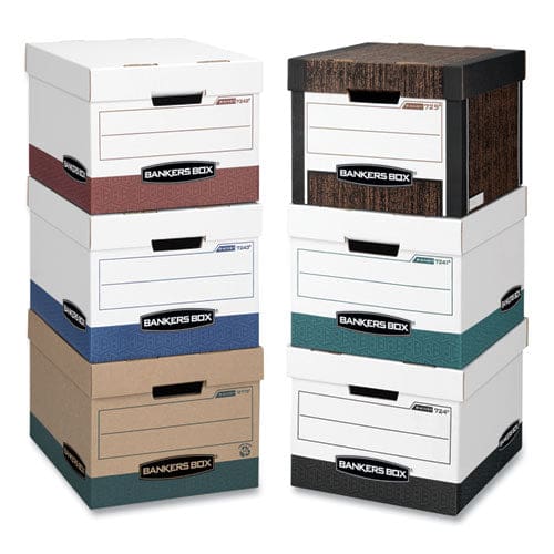 Bankers Box Stor/file Medium-duty 100% Recycled Storage Boxes Letter/legal Files 12.5 X 16.25 X 10.25 Kraft/green 12/carton - School