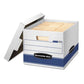 Bankers Box Stor/file Medium-duty Letter/legal Storage Boxes Letter/legal Files 12.75 X 16.5 X 10.5 White/blue 12/carton - School Supplies -