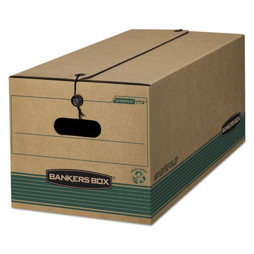 Bankers Box Stor/file Medium-duty Strength Storage Boxes Letter Files 12.25 X 24 X 10.75 Kraft/green 12/carton - School Supplies - Bankers