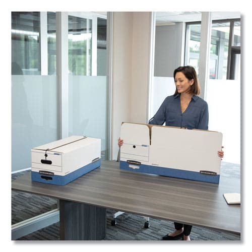 Bankers Box Stor/file Medium-duty Strength Storage Boxes Letter Files 12 X 24.13 X 10.25 White 20/carton - School Supplies - Bankers Box®