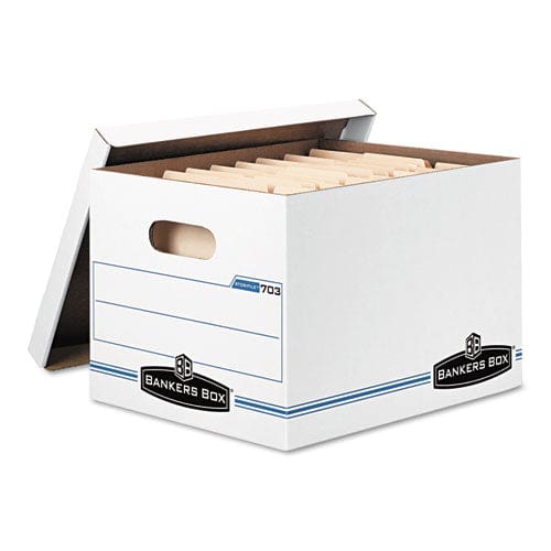 Bankers Box Stor/file Storage Box Letter/legal Files 12.5 X 16.25 X 10.5 White 6/pack - School Supplies - Bankers Box®