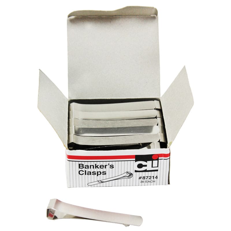 Bankers Clasps 3 1/4 In 36 Per Box - Clips - Charles Leonard
