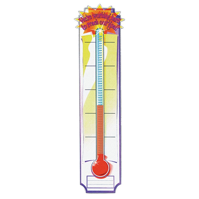 Banner Goal Setting Thermometer 45 X 12 Vertical (Pack of 10) - Banners - Eureka