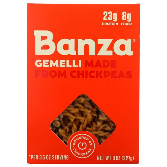 BANZA BANZA Pasta Chickpea Gemelli, 8 oz