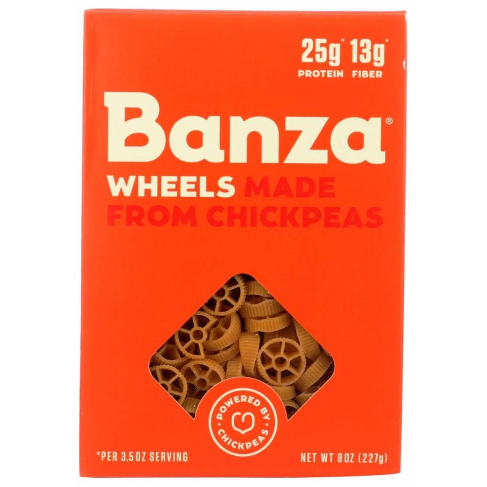 BANZA BANZA Pasta Wheels Chickpea, 8 oz