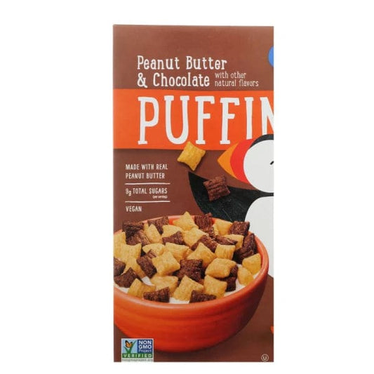 Barbara’s Bakery - Puffins Cereal - Peanut Butter and Chocolate - Case of 12 - 10.5 oz. - Barbara’S Bakery