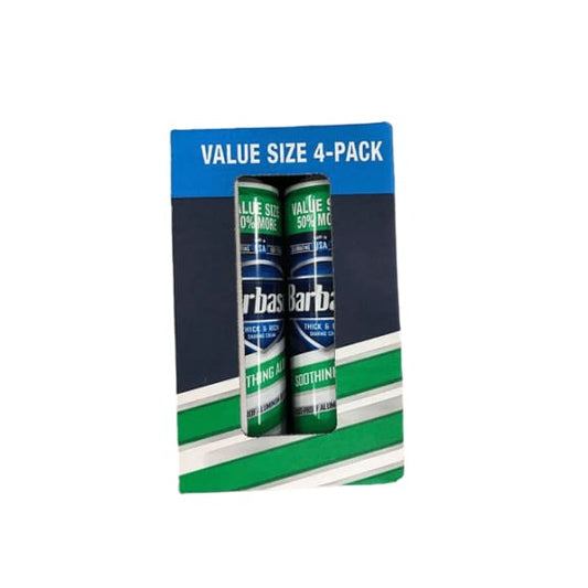 Barbasol Shaving Cream Soothing Aloe, 4 ct. - ShelHealth.Com