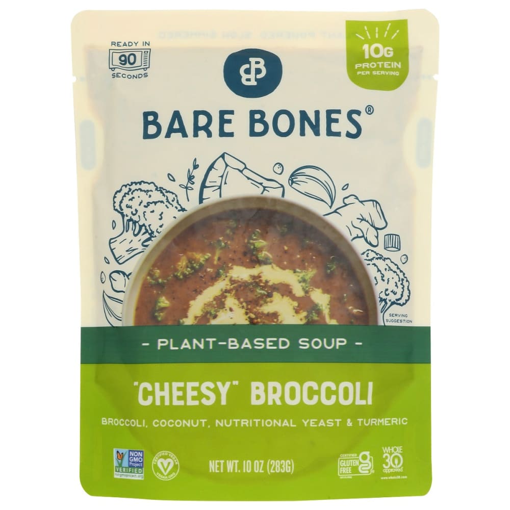 BARE BONES: Soup Broccoli Cheesy Pb 10 oz - Grocery > Soups & Stocks - BARE BONES