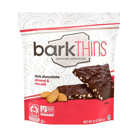 barkTHINS Dark Chocolate Almond With Sea Salt 20 oz. - barkTHINS
