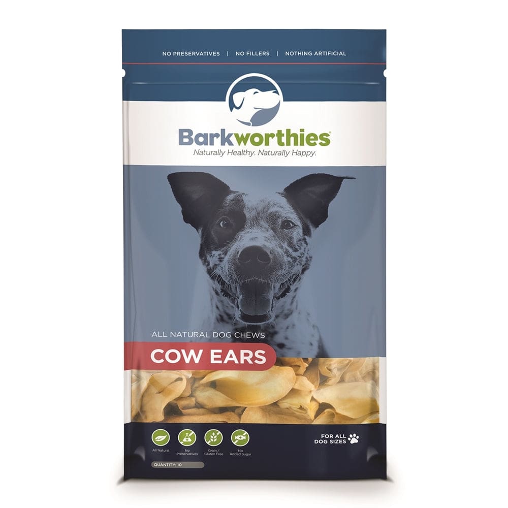 Barkworthies Cow Ears 10 Pack - Pet Supplies - Barkworthies