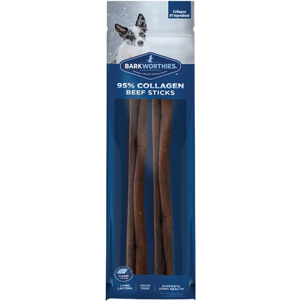 Barkworthies Dog Collagen Grain Freer Stick 12 inch 2 pack (Case of 6) - Pet Supplies - Barkworthies