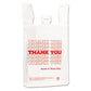 Barnes Paper Company Plastic Thank-you T-sack 2 Mil 4 X 15 White 2,000/carton - Food Service - Barnes Paper Company