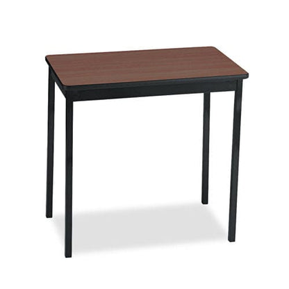 Barricks Utility Table Rectangular 30w X 18d X 30h Walnut/black - Office - Barricks