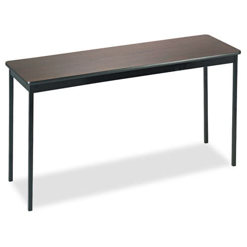 Barricks Utility Table Rectangular 60w X 18d X 30h Walnut/black - Office - Barricks