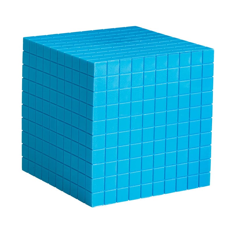 Base Ten Cube Plastic Bl 10X10X10Cm (Pack of 8) - Base Ten - Learning Resources