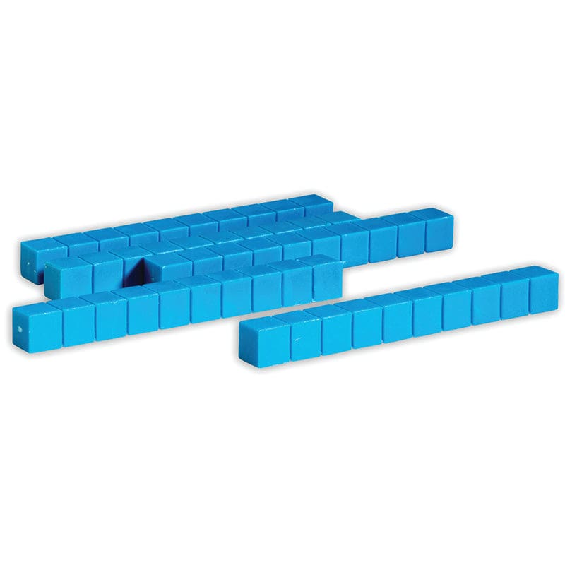 Base Ten Rods Plastic Blue 50 Pk 1X1X10Cm (Pack of 3) - Base Ten - Learning Resources