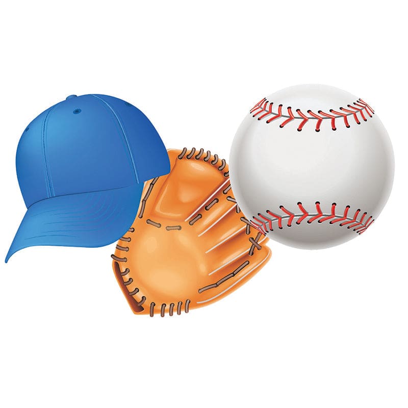 Baseball Assorted Cut Outs (Pack of 8) - Accents - Eureka