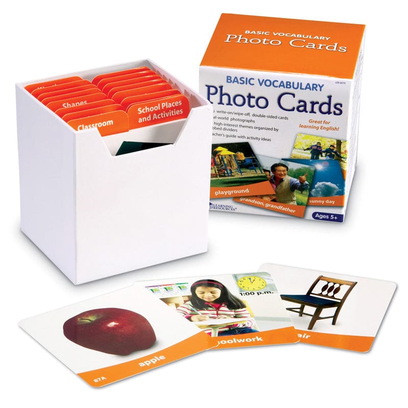 Basic Vocabulary Photo Card Set - Vocabulary Skills - Learning Resources