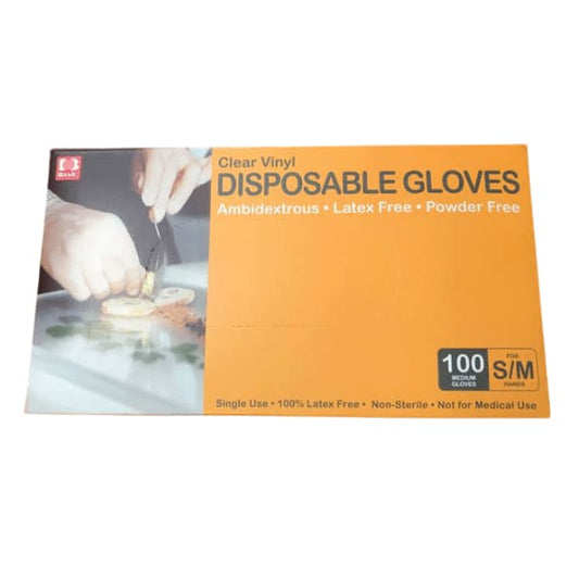 Bask Clear Vinyl Disposable Gloves, 100 Gloves - ShelHealth.Com
