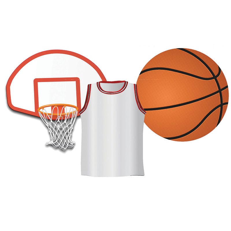 Basketball Assorted Cut Outs (Pack of 8) - Accents - Eureka