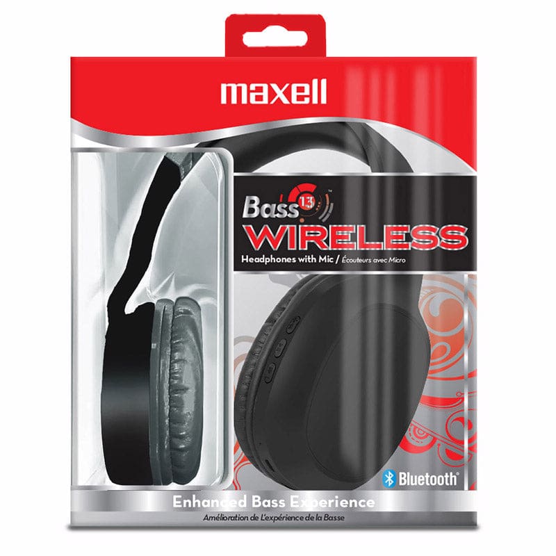 Bass13 Wireless Headphones With Mic - Headphones - Maxell Corp Of America