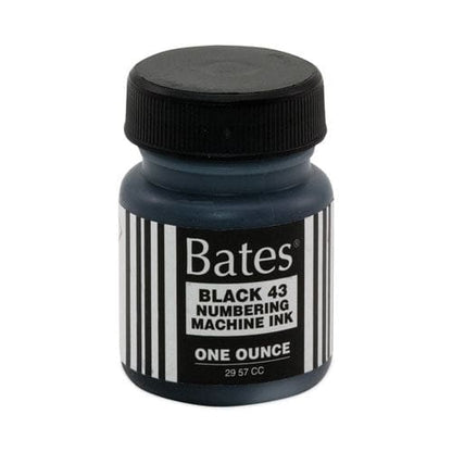 Bates Refill Ink For Numbering Machines 1 Oz Bottle Black - Office - Bates®