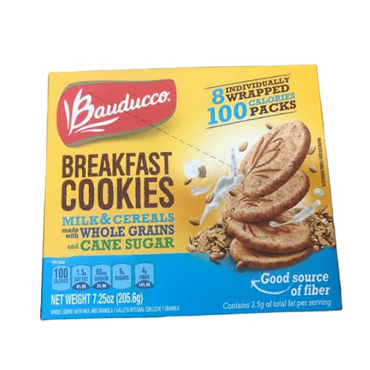 Bauducco Breakfast Cookies, Milk & Cereals, Box 7.34 oz - ShelHealth.Com