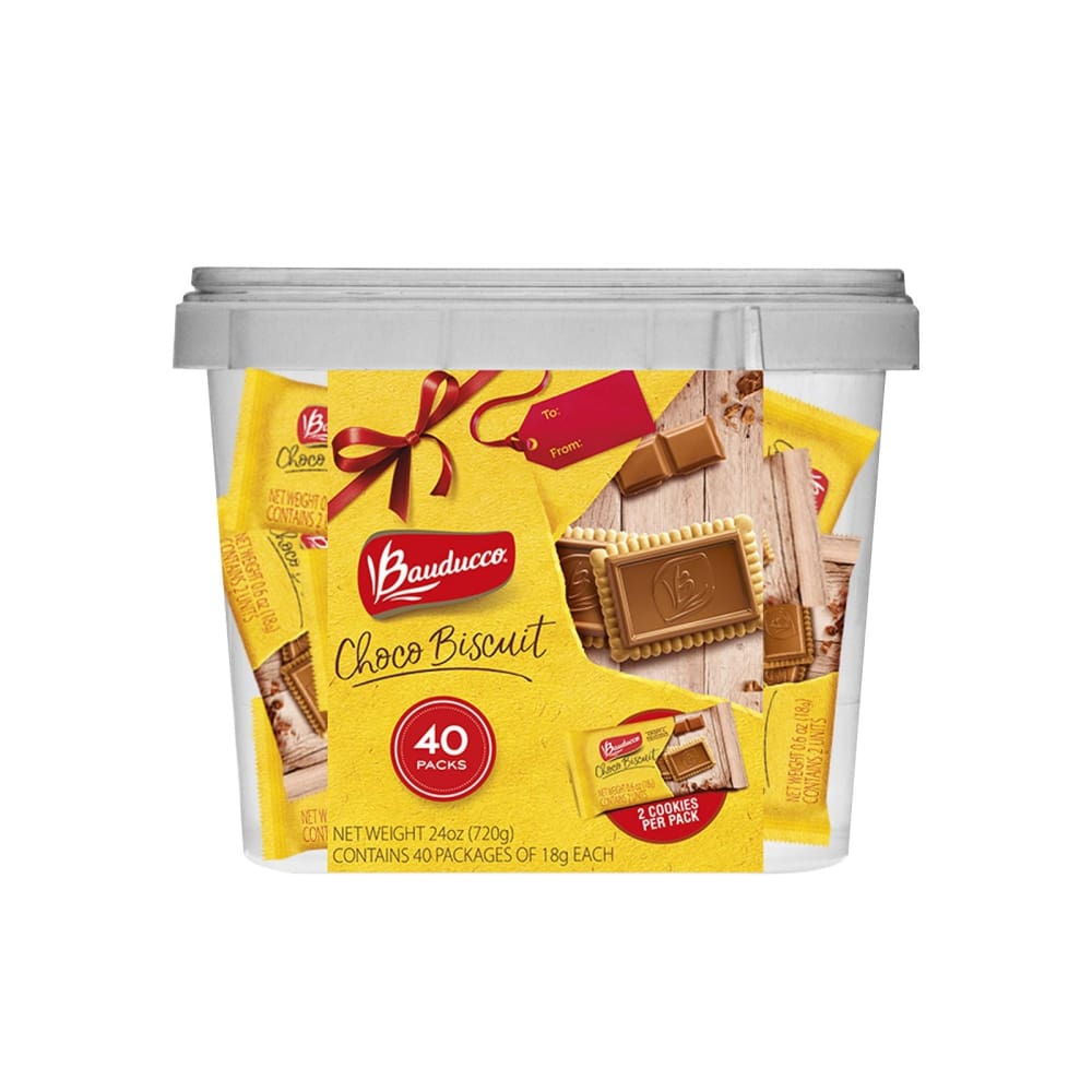 Bauducco Choco Biscuit Tub 40 pk. - Bauducco