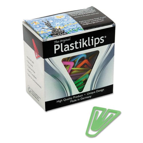 Baumgartens Plastiklips Paper Clips Extra Large Smooth Assorted Colors 50/box - Office - Baumgartens®