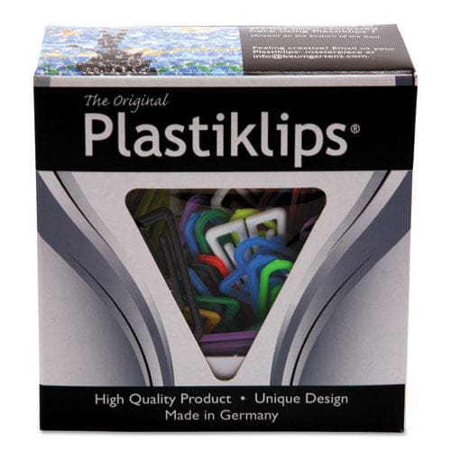 Baumgartens Plastiklips Paper Clips Large Smooth Assorted Colors 200/box - Office - Baumgartens®