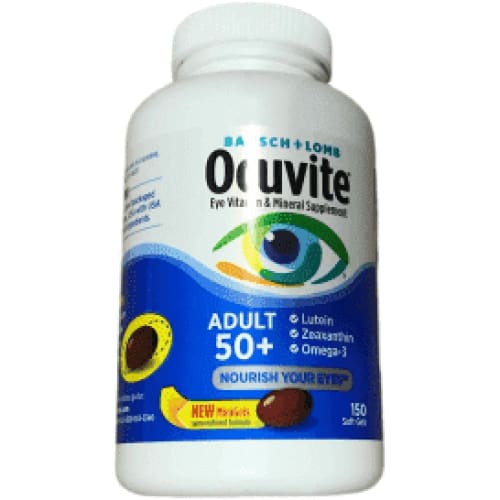 Bausch + Lomb Ocuvite Adult 50+ Vitamin & Mineral Supplement (150 Softgels) - ShelHealth.Com