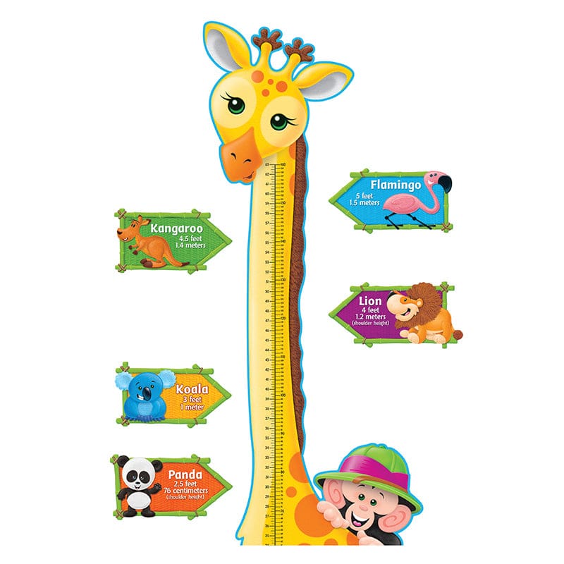 Bb Set Giraffe Growth Chart (Pack of 2) - Classroom Theme - Trend Enterprises Inc.