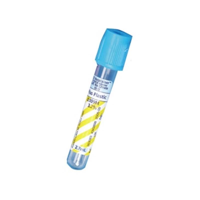 BD Medical Collection Tube 2.7Ml Citrate Lt. Blue Box of 100 - Lab Supplies >> Blood Collection - BD Medical