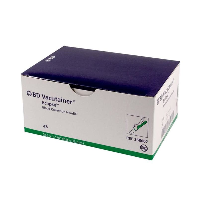 BD Medical Eclipse Vacutainer Needle 21G X 1 1/4In Box of 48 - Needles and Syringes >> Needles - BD Medical