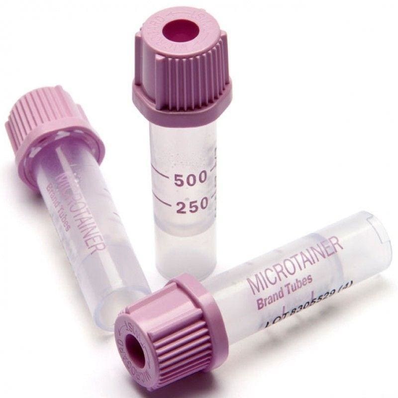 BD Medical Microtainer Tube With Dipotassium Box of 50 - Lab Supplies >> Blood Collection - BD Medical
