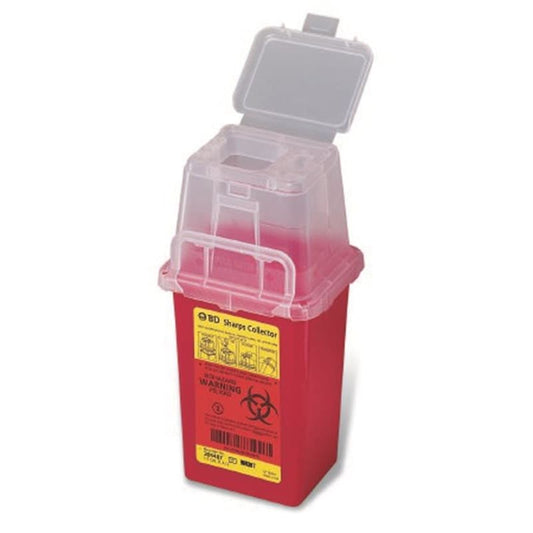 BD Medical Sharps Container 1 Qt. Phlebotomy (Pack of 3) - Nursing Supplies >> Sharps Collectors - BD Medical
