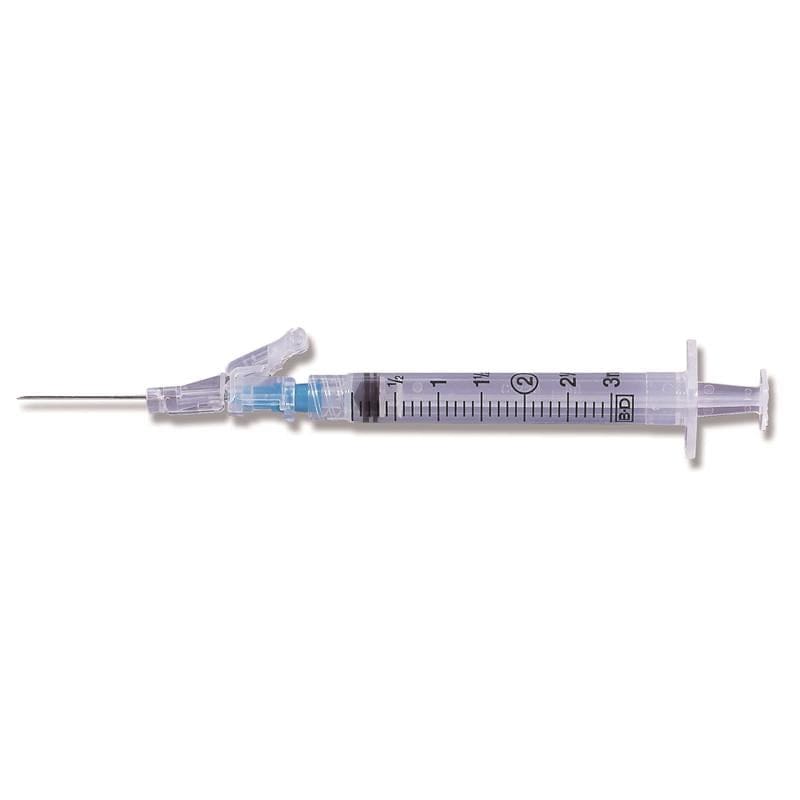 BD Medical Syringe Safetyglide 3Ml 25G X 5/8 Box of 50 - Needles and Syringes >> Syringes with Needles - BD Medical