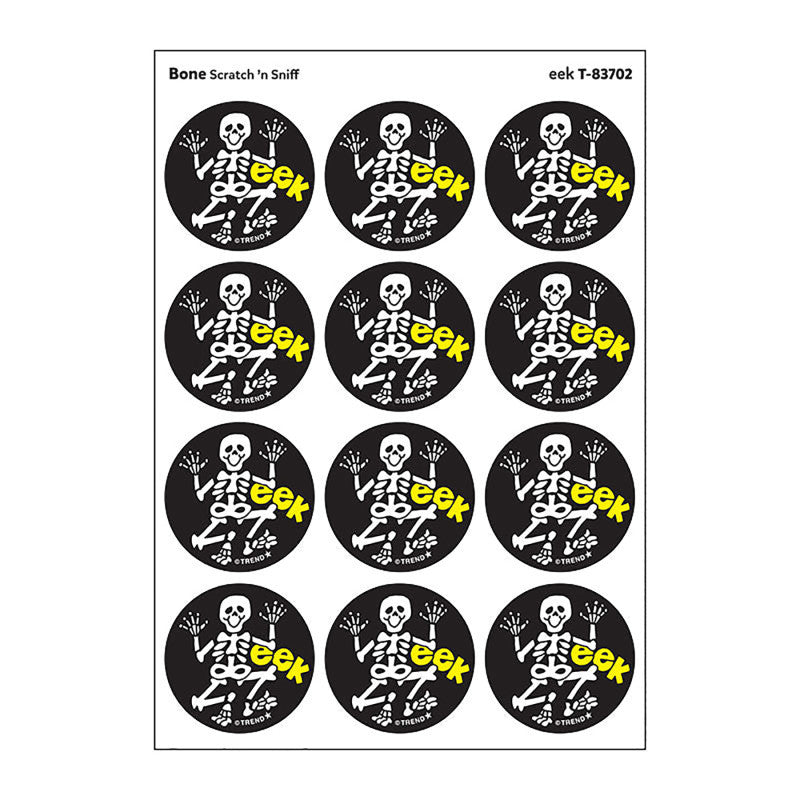 Stinky Stickers Eek Bone Scent 24Ct (Pack of 12)