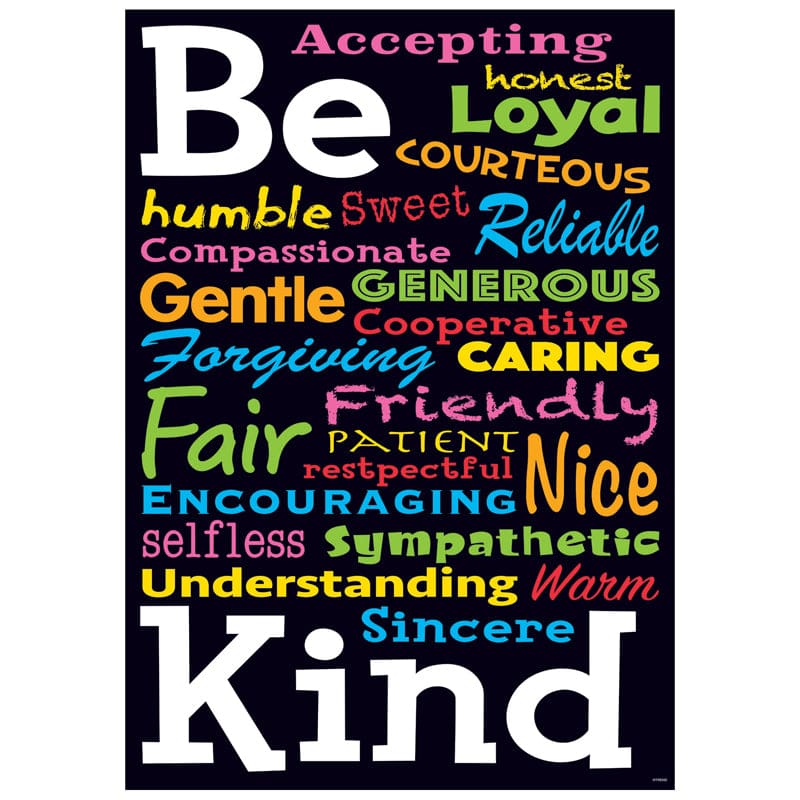 Be Kind Argus Poster (Pack of 12) - Motivational - Trend Enterprises Inc.