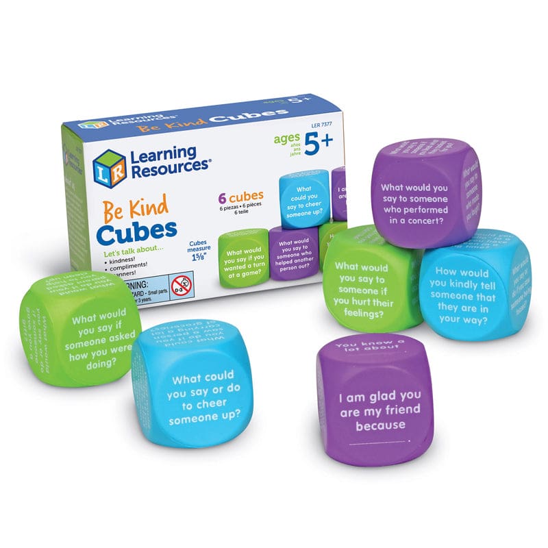 Be Kind Cubes (New Item With Future Availability Date) (Pack of 3) - Social Studies - Learning Resources