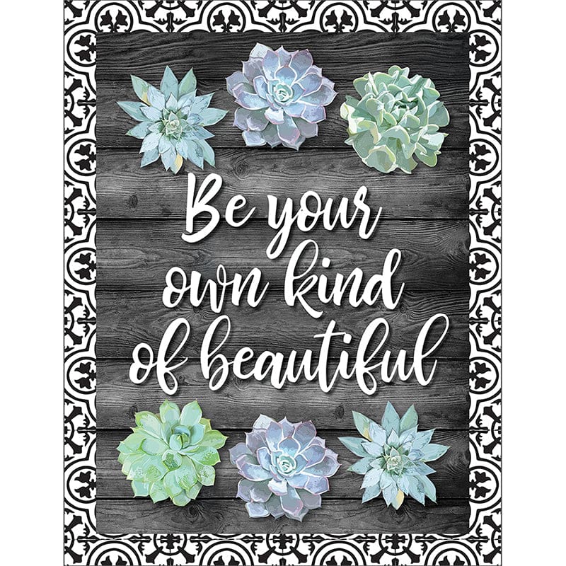Be Your Own Kind Of Beautiful Chart Simply Stylish (Pack of 12) - Motivational - Carson Dellosa Education