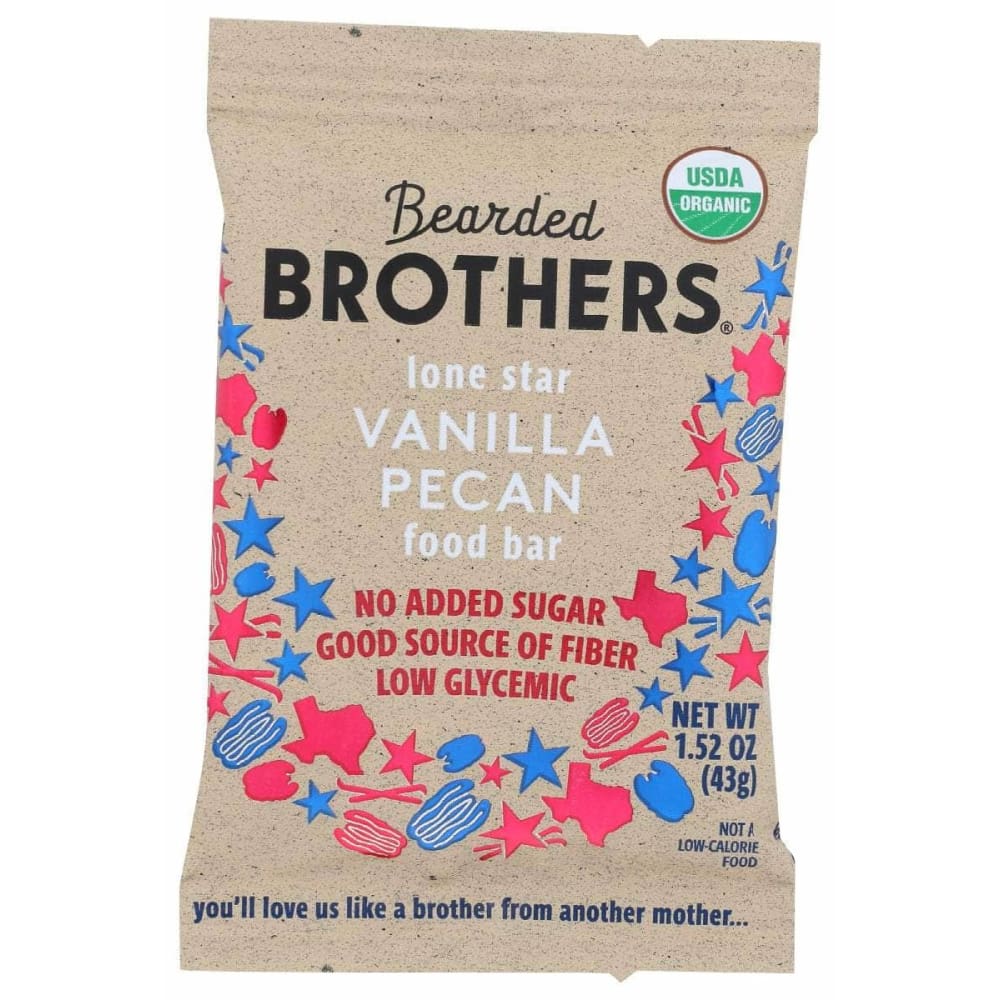BEARDED BROTHERS Grocery > Snacks BEARDED BROTHERS: Lone Star Vanilla Pecan Bar, 1.52 oz