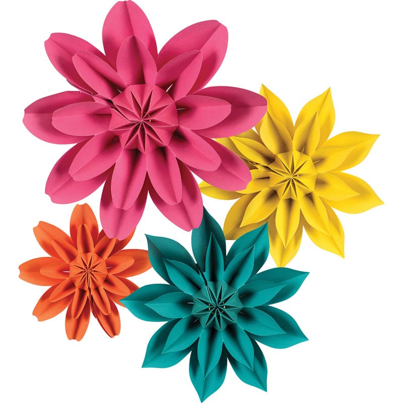 Beautiful Brights Paper Flowers - Accents - Teacher Created Resources