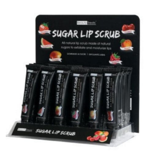 BEAUTY TREATS Sugar Lip Scrub Display Case Set 24 Pieces